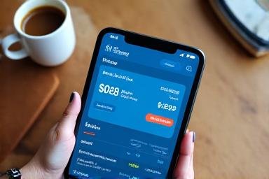 Hands of a trader analyzing currency pairs on a high-end tablet device